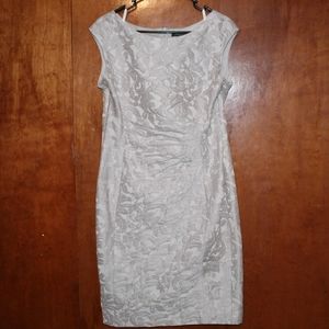 Silver Floral Dress